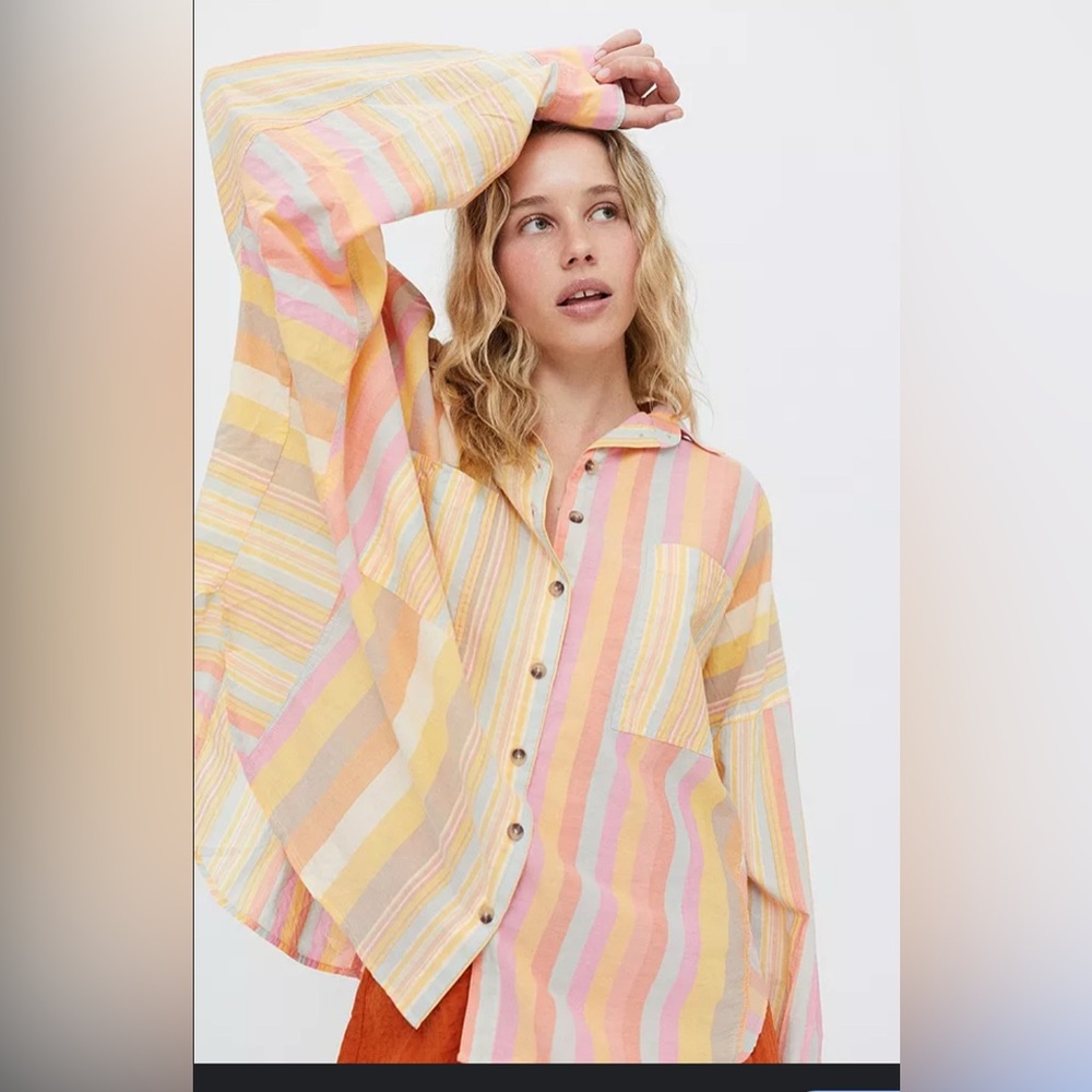 BDG Urban Outfitters Multicolor Stripe Button Up